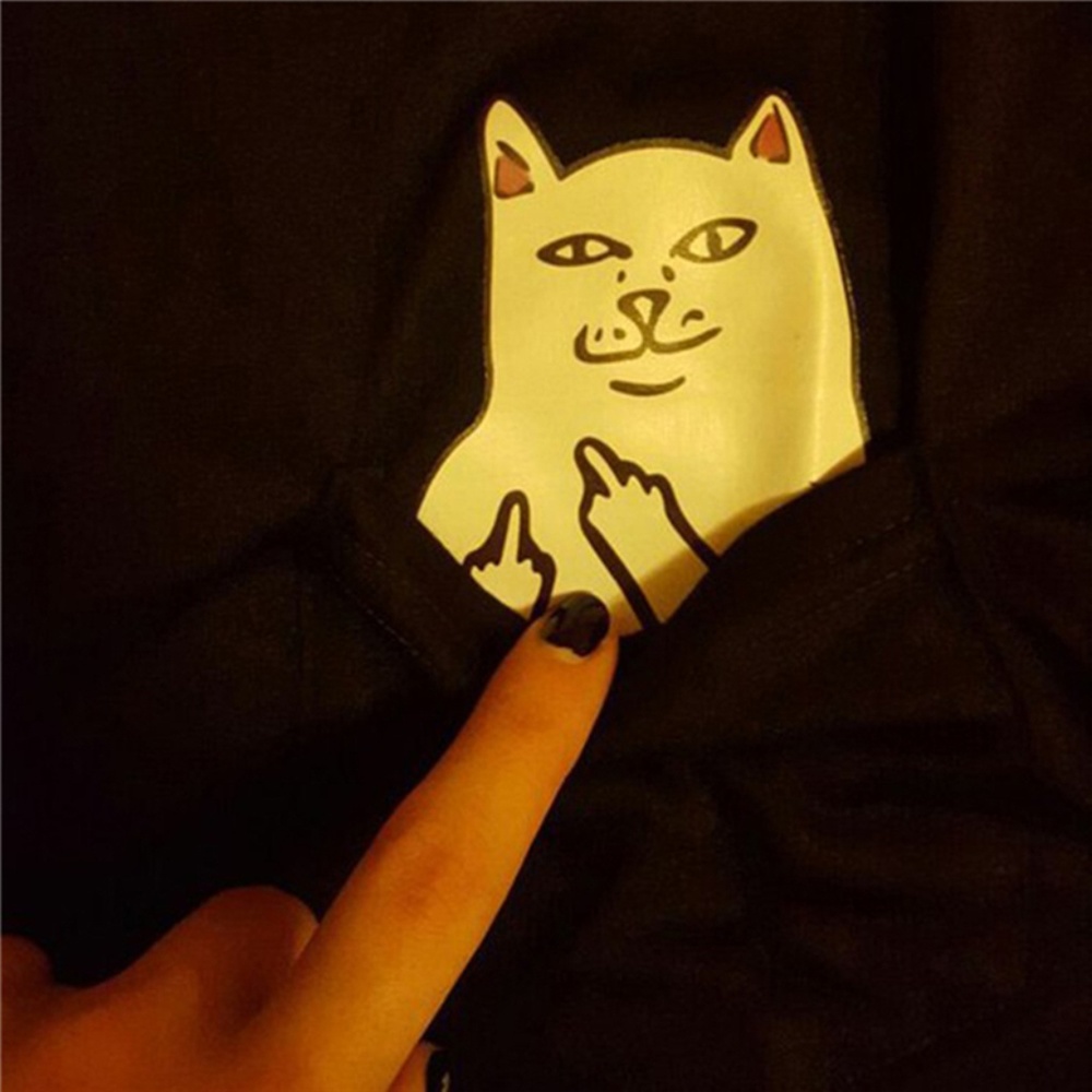 Surprise Sassy Cat Black T-Shirt NWT - Picture 2 of 4